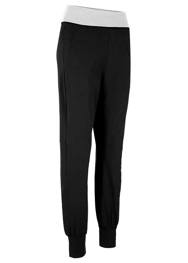 Pantaloni sport din material cu bumbac