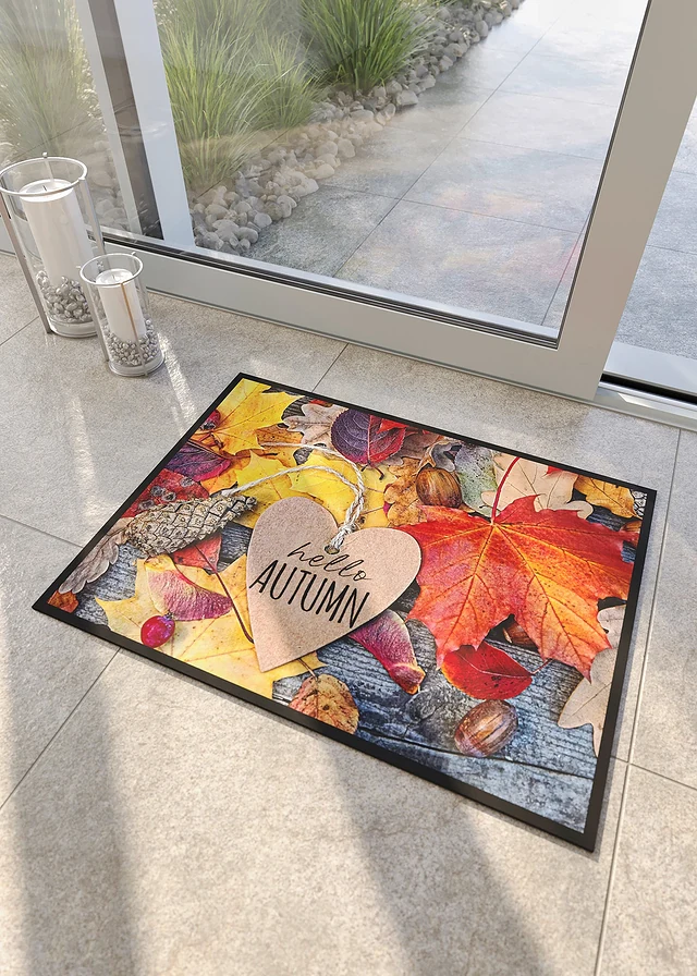 Deurmat met herfstmotieven, Kleur: multicolor