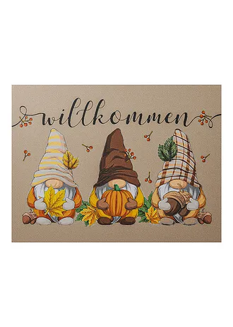 Rohožka s nápisem, barva: hnědá