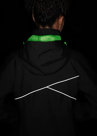 Waterdichte outdoor jas met reflecterende details • zwart • bonprix online shop