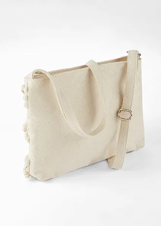 Stoffen schoudertas • crème • bonprix online shop