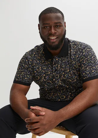 Pólo tričko, krátký rukáv, barva: černá