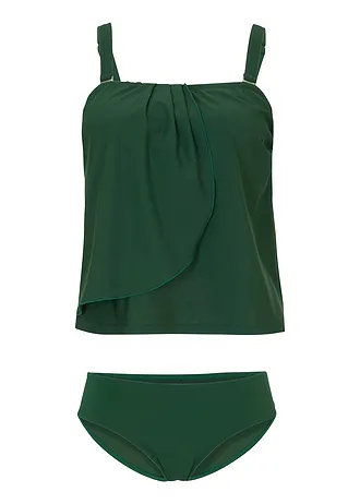 Bandeau tankiny (2dílná souprava) • tmavě zelená • bonprix obchod