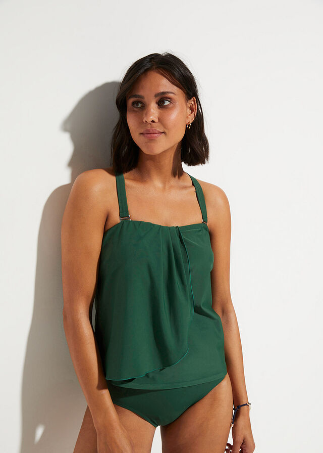 Tankini z górą bandeau (2 części) - Bonprix