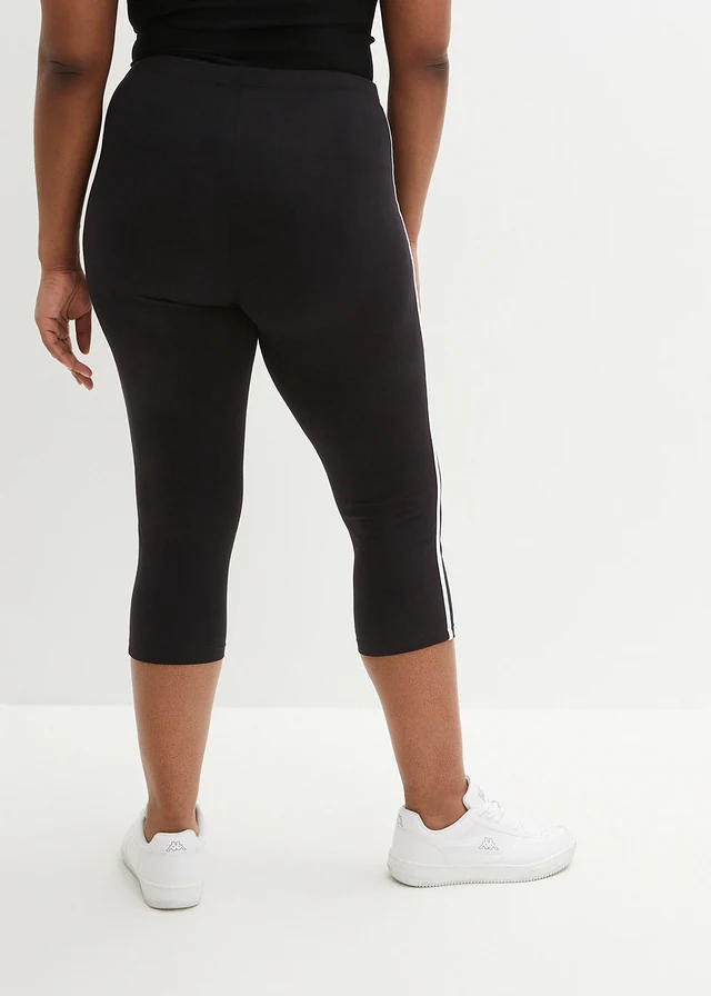 3/4 sportlegging, Kleur: zwart