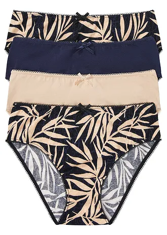 Vysoké kalhotky (4 ks v balení) s organickou bavlnou