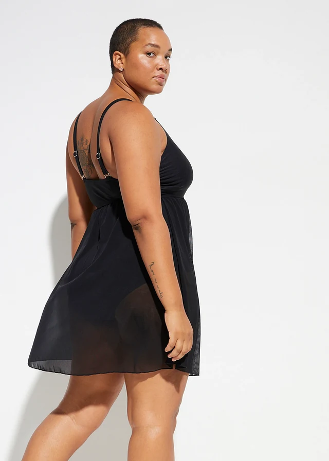 Robe de bain, Couleur: noir