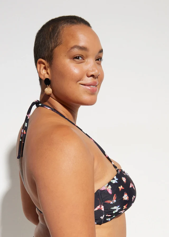 Bandeau bikini (2-dlg. set), Kleur: zwart