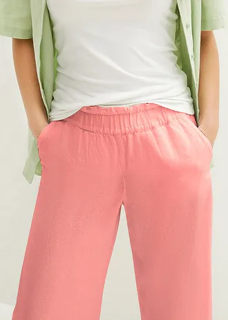 Pantalon large, longueur mollet • pêche • Boutique bonprix