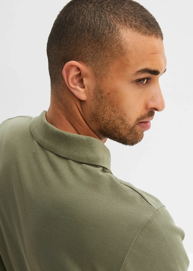 Polo en maille piquée 100% coton • olive • product-page.page-title-suffix