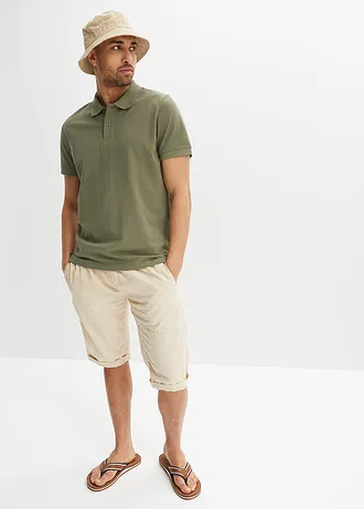 Pólo tričko z piké z čisté organické bavlny • olivová • bonprix obchod