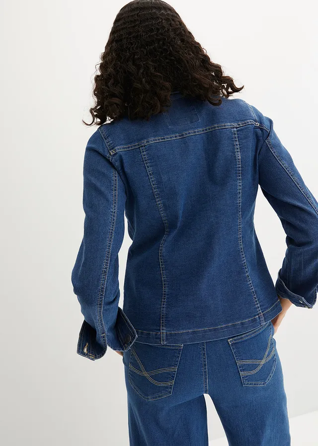 Veste en jean, Couleur: bleu denim