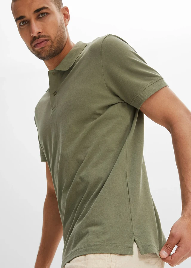 Polo en maille piquée 100% coton • olive • product-page.page-title-suffix