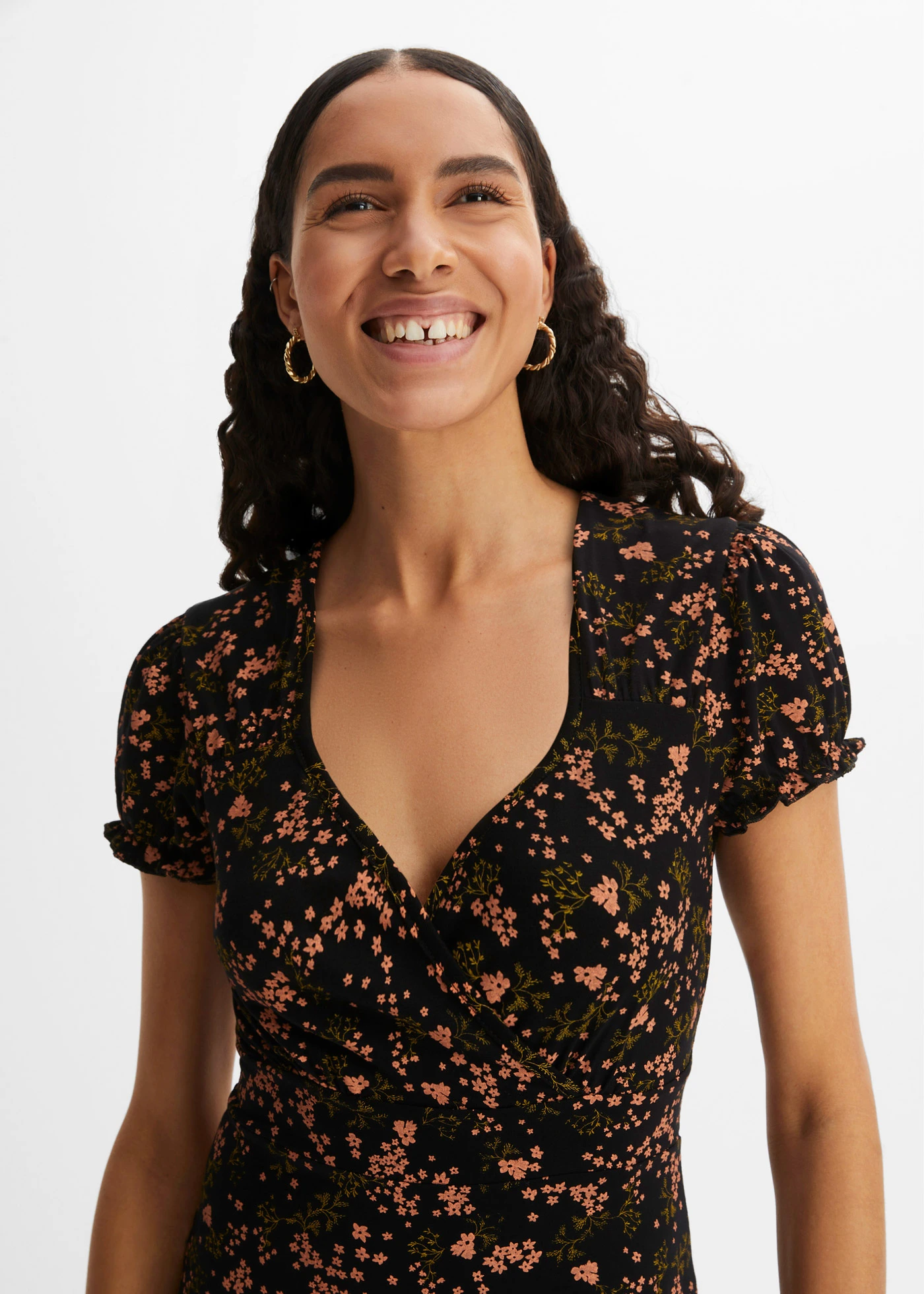 Žerzejové šaty z viskózové směsi • černá • bonprix obchod