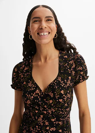 Robe en jersey viscose • noir • Boutique bonprix