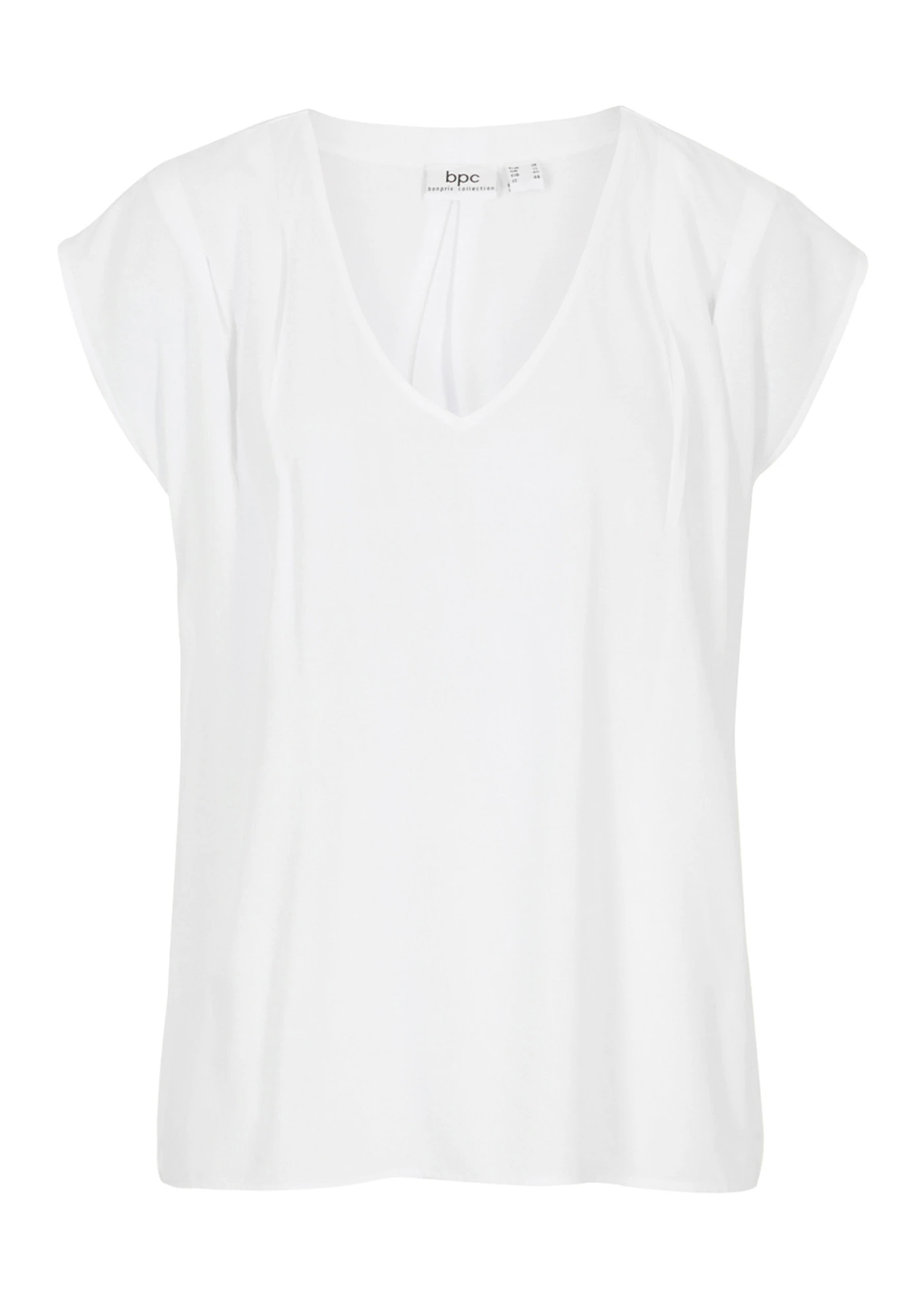 Halenka ze splývavé viskózy • bílá • bonprix obchod