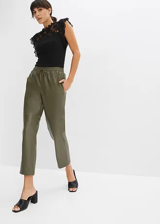 Top à empiècement dentelle • blanc • Boutique bonprix