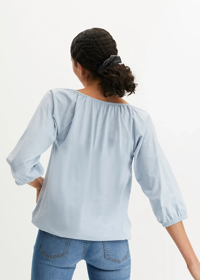Blouse en jersey 100% coton • bleu pâle • product-page.page-title-suffix