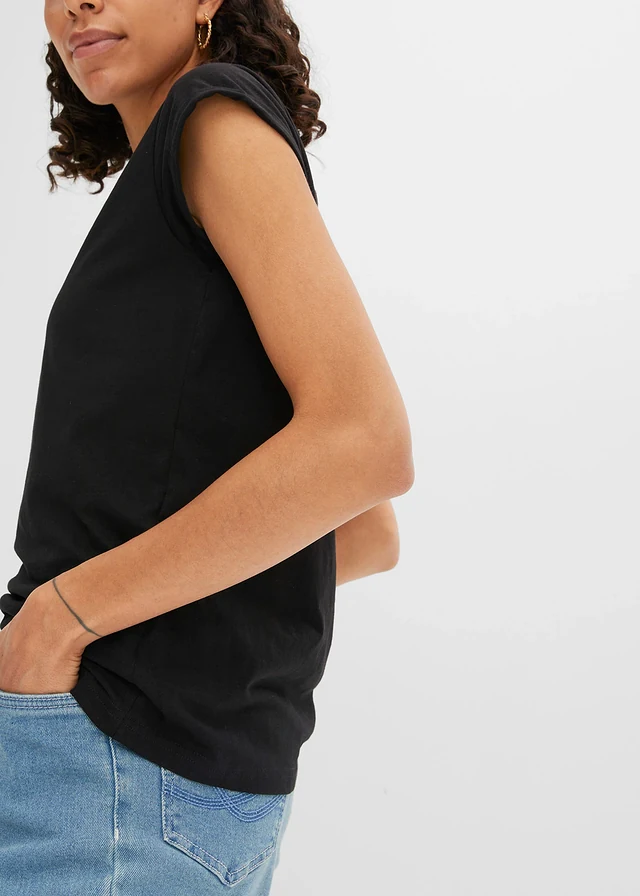 T-shirt van puur katoen • zwart • product-page.page-title-suffix