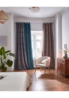 Verduisterend gordijn,in vele maten (1 stuk), Kleur: rooksmaragd