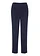 Pantalon taille élastiquée à pinces, Couleur: bleu foncé