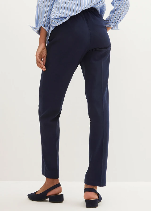 Instapbroek met plooi • donkerblauw • product-page.page-title-suffix
