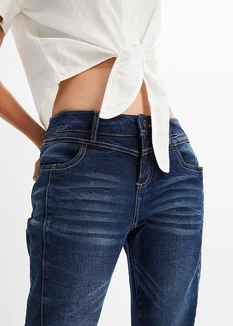 Straight jeans mid waist • donkerblauw denim • bonprix online shop