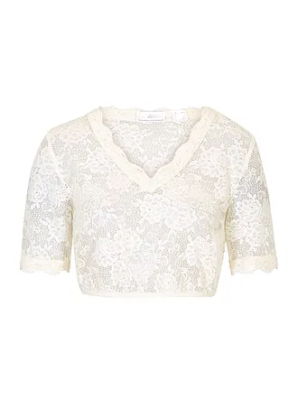 Krojová halenka s krajkou a knoflíkem