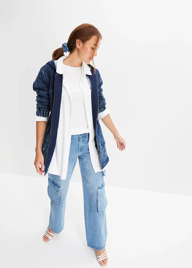 Parka en jean légère • bleu foncé denim washed • product-page.page-title-suffix