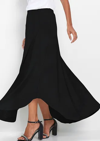 Žerzejová sukně z viskózové směsi • černá • bonprix obchod