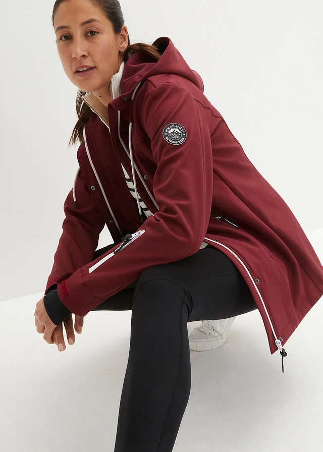 Veste déperlante en softshell • rouge érable • product-page.page-title-suffix