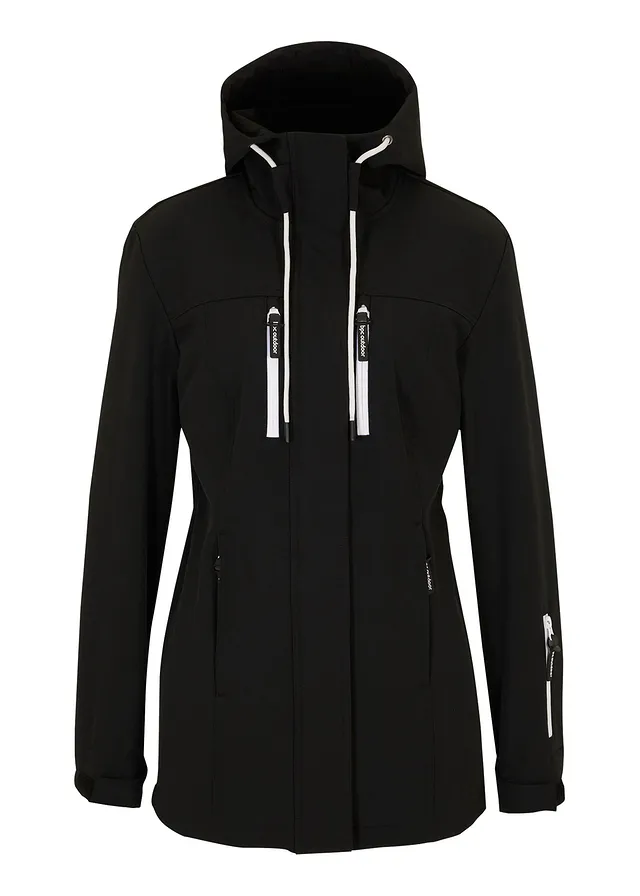 Softshell jas, waterafstotend