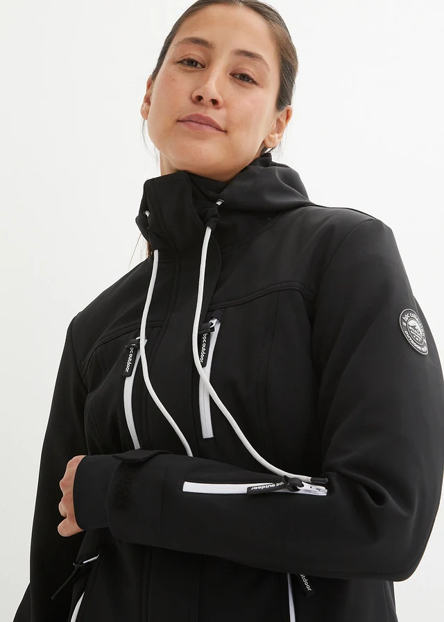 Veste déperlante en softshell • noir • product-page.page-title-suffix