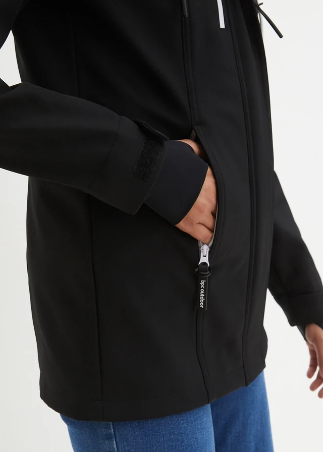 Softshell jas, waterafstotend • zwart • product-page.page-title-suffix
