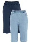 donkerblauw+lichtblauw denim