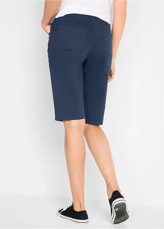 Stretchbermuda (set van 2) • donkerblauw+lichtblauw denim • bonprix online shop