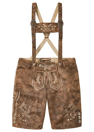 Krojové bermudy z umělé kůže