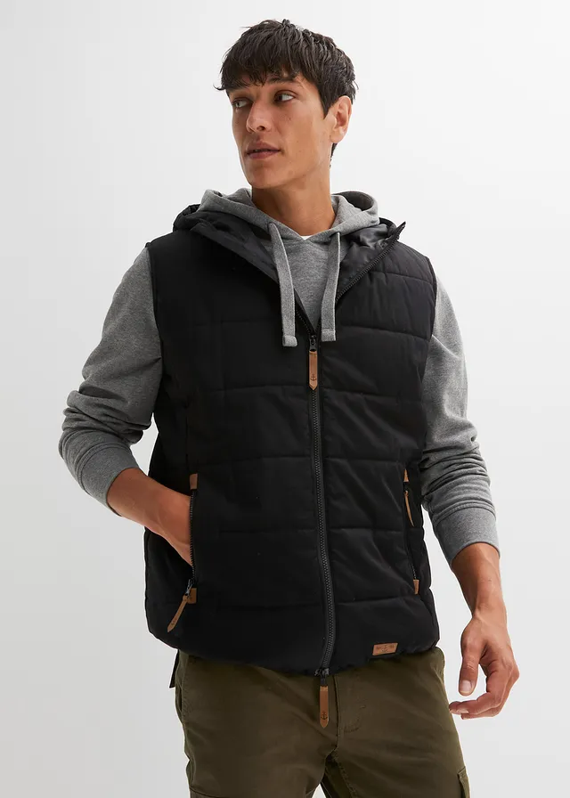 Bodywarmer met capuchon • zwart • product-page.page-title-suffix