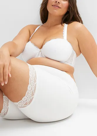 Anti-schurende biker short met verkoelend materiaal, Kleur: wit