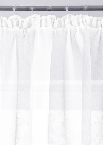 Voilage finement texturé (1 pce), aussi en XXL • blanc • Boutique bonprix