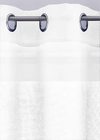 Voilage finement texturé (1 pce), aussi en XXL • blanc • Boutique bonprix