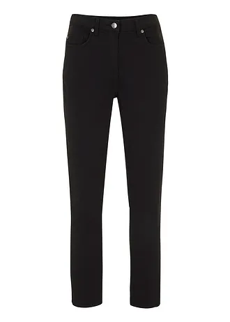 7/8 slim fit broek, high waist • zwart • bonprix online shop