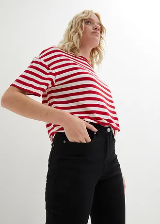 7/8 kalhoty, Slim Fit, High Waist • černá • bonprix obchod