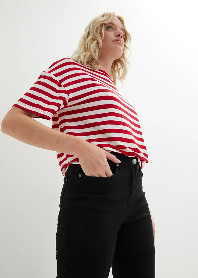 7/8-os sztreccsnadrág, High Waist • fekete • bonprix áruház