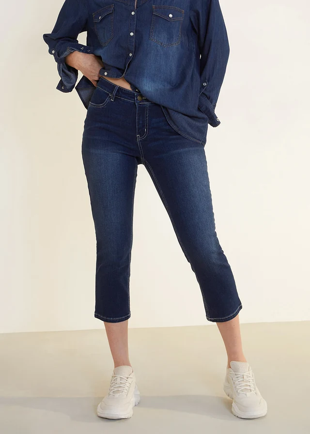 Jean 7/8 confort stretch • bleu used • product-page.page-title-suffix
