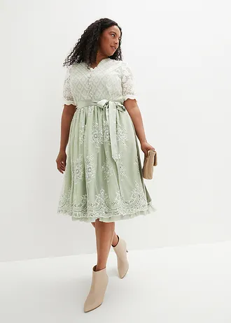 Krojová halenka s krajkou a knoflíkem, barva: přírodní bílá