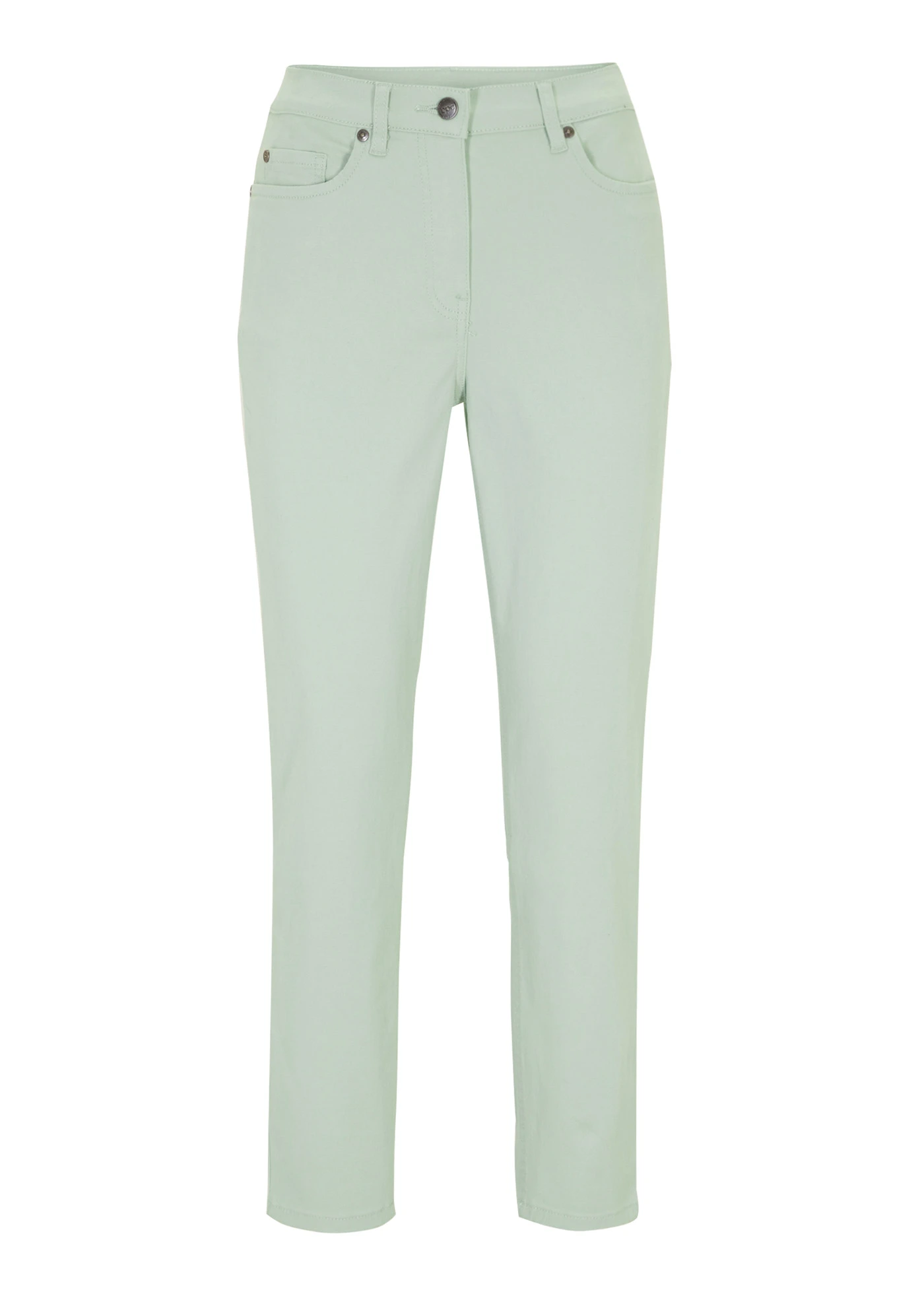 7/8 slim fit stretch broek, high waist • lichtrietgroen • product-page.page-title-suffix