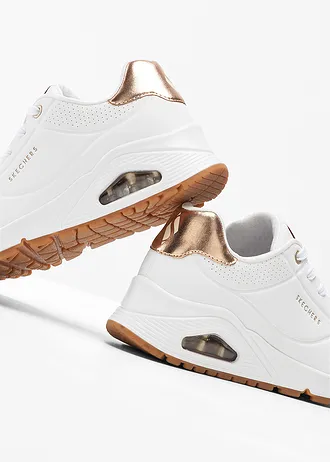 Detské tenisky Skechers s pamäťovou penou • biela/zlatá • obchod bonprix