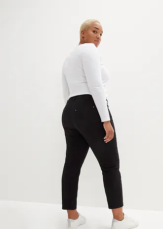 7/8-os sztreccsnadrág, High Waist, szín: fekete