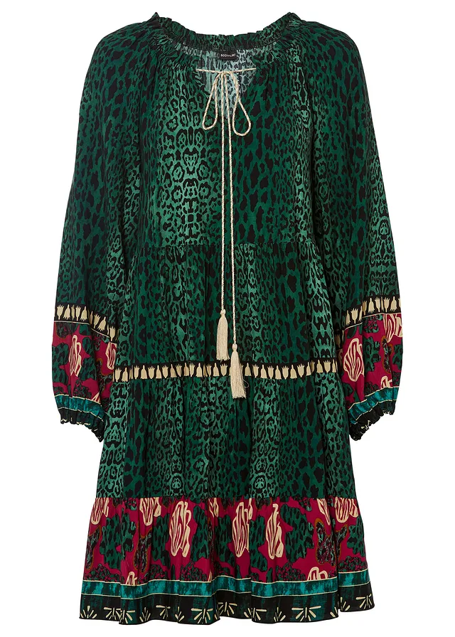 Tunikové šaty, potlačené, z padavej viskózy